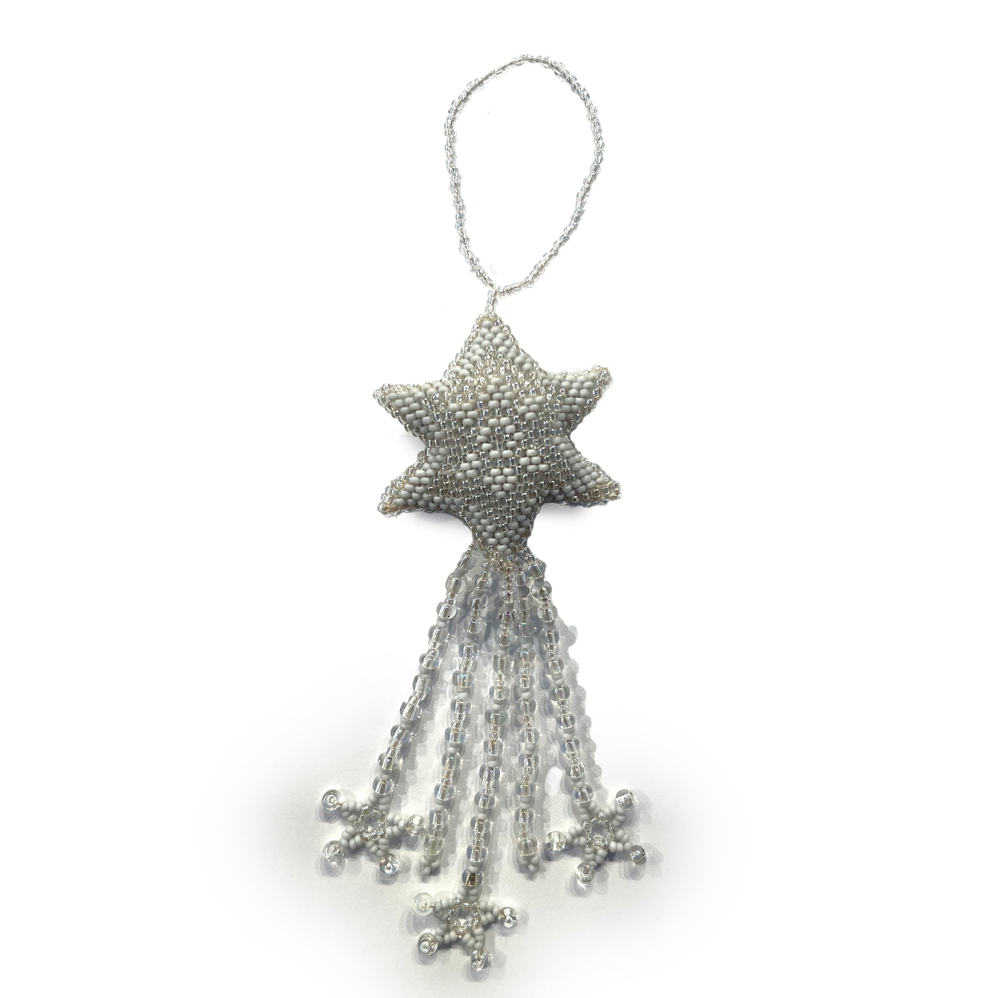 Beaded Star & Angel Ornament