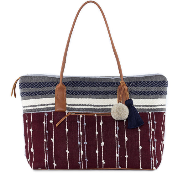 Hand woven Dolores Weekender - Ethical Shopping at Mercado Global